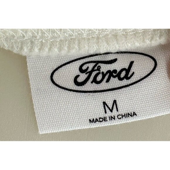 Grayson Threads Women's Ford Mustang Sweatshirt Crew Neck Off White Pink 1965 Md - Picture 8 of 8